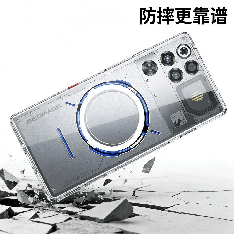 Case For ZTE nubia RedMagic 11S Pro Plus Red Magic 11 Pro Case For MagSafe Magnetic Transparent Acrylic Phone Cover Non-Slip