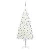 Day and Night - Day and Night Pre-lit Christmas Tree with Lights and Balls White 210 Cm