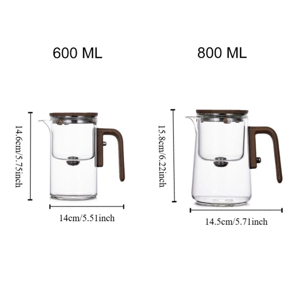 One Click Magnetic Switch Water Separation Inner Container Teapot Clear Filter Tea Cup  Tea Room