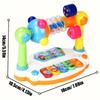 1 комплект Мини Милая Интерактивная Музыкальная Игрушка Пианино Клавиатура, Игрушка Ритм, Игра Песня на Пространственное Мышление, Сенсорная Игрушка для Малышей, Идеальный Подарок для Детей на Рождество День Рождения