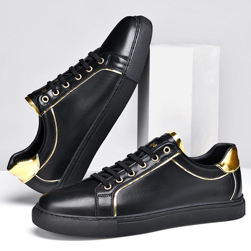 Мужская повседневная обувь из натуральной кожи, модная мягкая спортивная обувь, новое поступление, мужские кроссовки на шнуровке, обувь для ходьбы на плоской подошве, обувь для скейтбординга