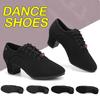 Женские квадратные туфли для социального танго, туфли для бальных танцев для дам, износостойкая тканевая обувь для преподавателей