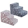 Dog Steps 3 Steps Dog Stairs for Small Cats Climbing Removable Non-Slip Climbing Pet Ramp Washable Cat Ladder for Chair Sofa