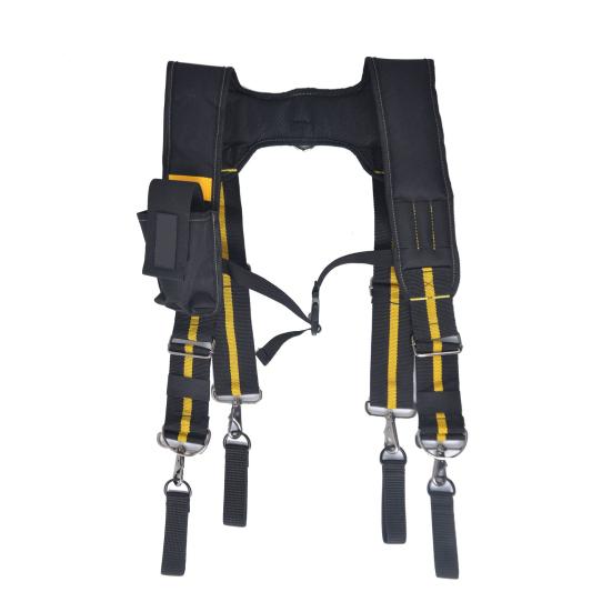 Подтяжки для рабочего инструмента, пояс для строительного инструмента электрика с регулируемыми ремнями и съемным держателем для карандашей для телефона, уменьшают стресс