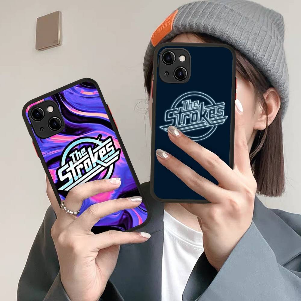 Classic Famous Rock Band The S-strokes Phone Case For IPhone 14 11 12 13 Mini Pro Max Plus X XR XS MAX Translucent Matte Cover
