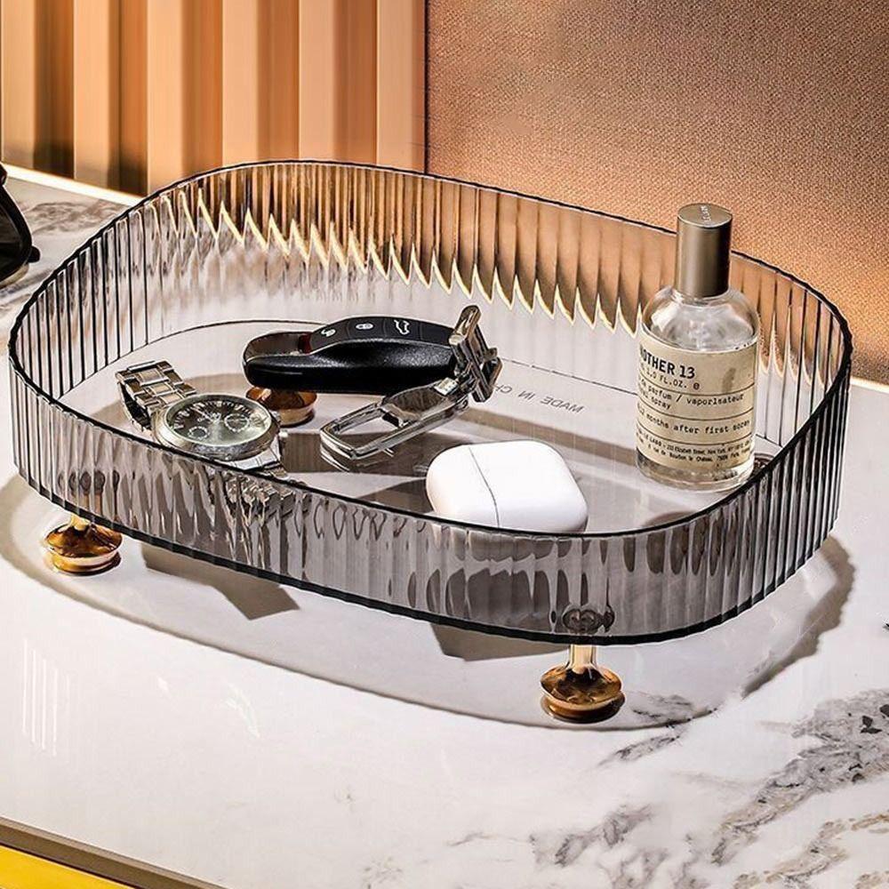 Противоскользящий Органайзер для макияжа и парфюмерии Прозрачный Косметический настольный ящик для хранения Дом