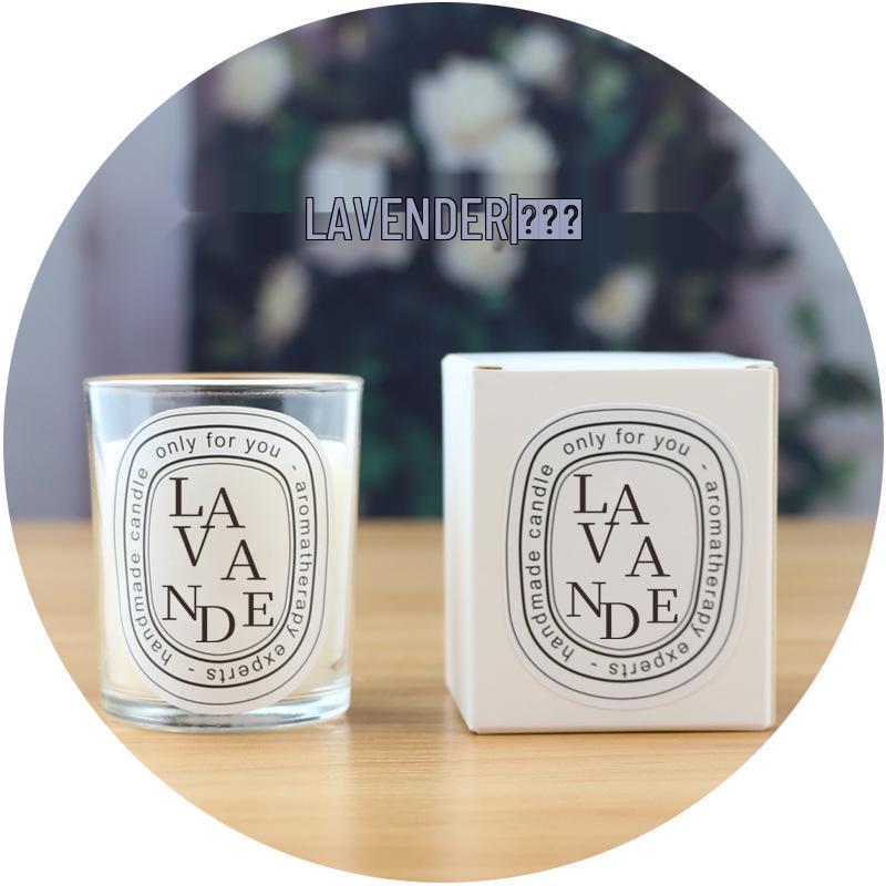 Clear scented candle - romantic valentine's day gift with essential oil