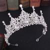 New Baroque Ancient Green Retro High-end Bridal Crown Bridal Boutique Headwear Crystal Wedding Headwear