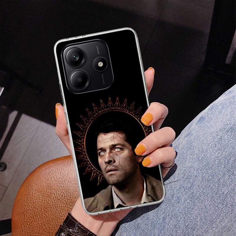 Angel Castiel Supernatural Phone Case For Xiaomi Redmi Note 15 14 13 12S 12 11 Pro Plus 14S 11S 11E 10 10S 11T 5G Personalized C