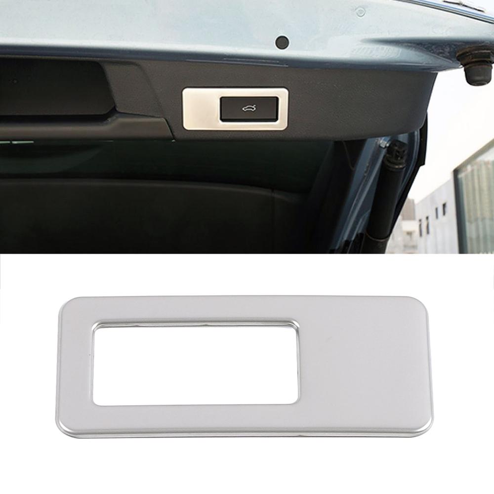 Для Volkswagen VW ID.4 ID4 2024 2024 2024 Автомобильный задний багажник Кнопка открытия задней двери Рамка Отделка Нержавеющая сталь Предупреждающая наклейка
