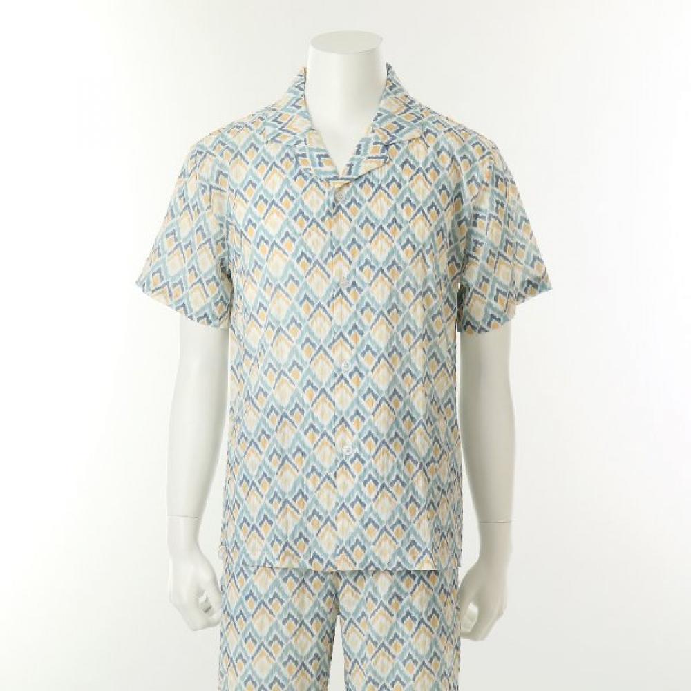 VenuS Men S Pajama Geometric Print Top vevS118m