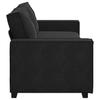 3 Seater Sofa Black 220 x 78 x 84 cm Velvet