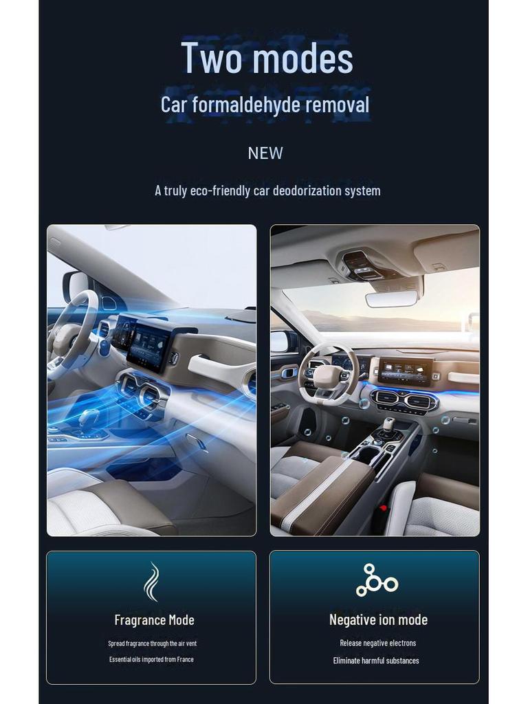 BYD Song Plus, Qin Pro, Han, Tang, E2/E6 Автомобильная ароматерапия с ароматизатором и системой отрицательных ионов