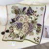 2024 New Fashionable Versatile Silk Scarf 68 Cm Printed Sunscreen Decorative Small Square Scarf Velvet Texture Scarf