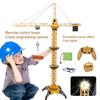 1 Set Model Toy 2.4GHz Eco-friendly with Light Remote Control Engineering Vehicle Cranes