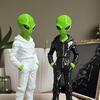 Статуэтка инопланетянина Yousheng в толстовке, 3D-печатная зеленая фигурка инопланетянина, Коллекционная скульптура инопланетянина, Научно-фантастическое настольное украшение, Подарок для любителей инопланетян