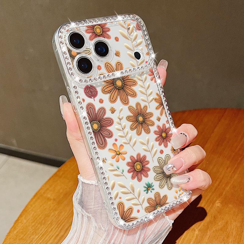 Блестящий чехол из мягкого силикона с алмазной росписью для iPhone 16e 16 15 14 13 17 Pro Max 13 15 Pro 17 Противоударный чехол для телефона из ТПУ