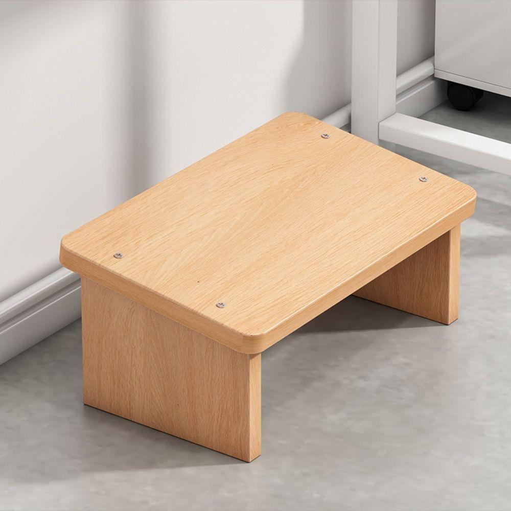 Деревянная подставка для ног, табурет, эргономичная подставка для ног под стол, компактный коврик-педаль для ног, коррекция осанки