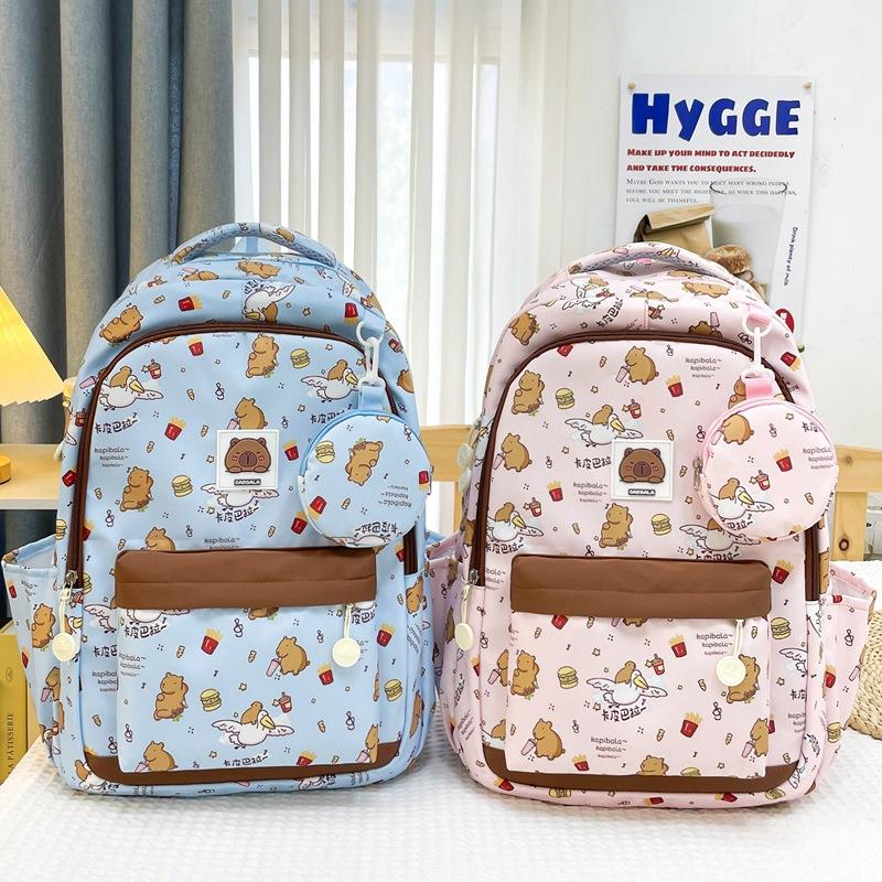 Schoolbag new fashion backpack casual Japanese ins style student schoolbag women's large capacity cartoon graffiti cute backpack