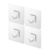 Yamazaki Jitsugyo Film Hook M Set of 4 White Approx. W7XD2.5XH7cm Tower Kitchen Rack Tool Hook 5666