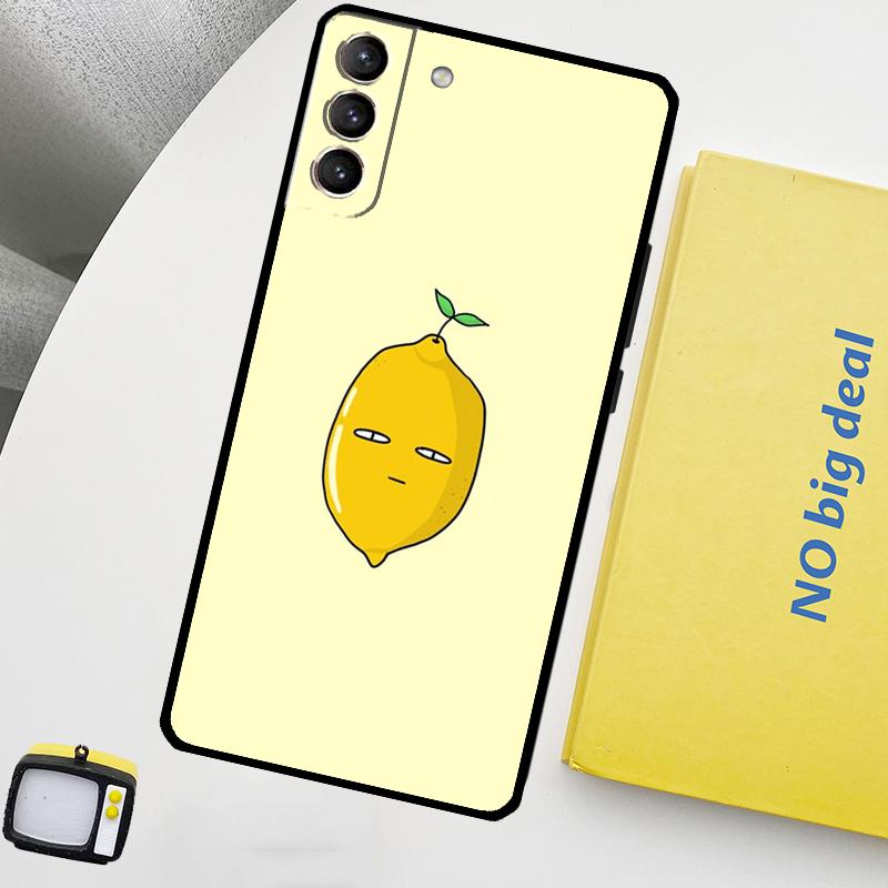 Чехол для телефона с фруктами лимона для Samsung Galaxy S25 Ultra S21 S22 S23 S24 Ultra S9 S10 S20 Plus S25 FE
