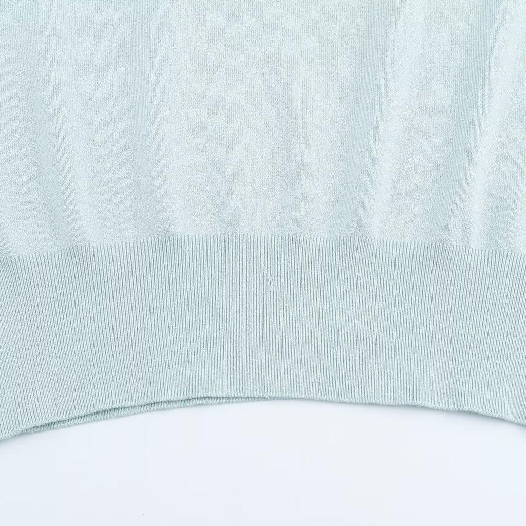 European and American style, new women's clothing, foreign style, fashionable, jewelry knitted sweater 8851/115/426