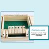 Настольная игра Shut The Box 4 игрока Деревянная настольная математическая игра Дети Взрослые Семья