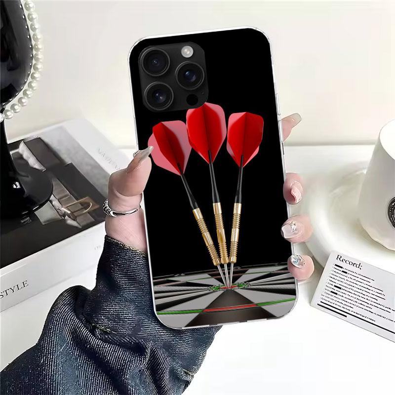 Darts Aesthetics Wire Target Soft Phone Case For IPhone 11 17 Air 16E 16 Pro Max 15 + 14 Plus 13 Mini 12 Apple 7 SE 8 Fundas Coq