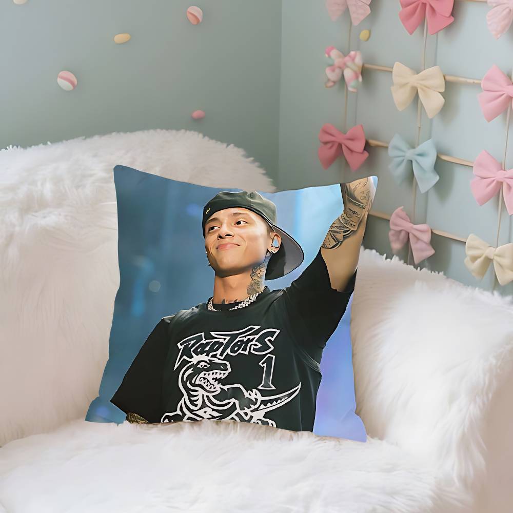 Central Cee Английский рэпер Чехол Плюшевая ткань Мягкая наволочка Двусторонний принт Чехол для подушки Домашние подарки