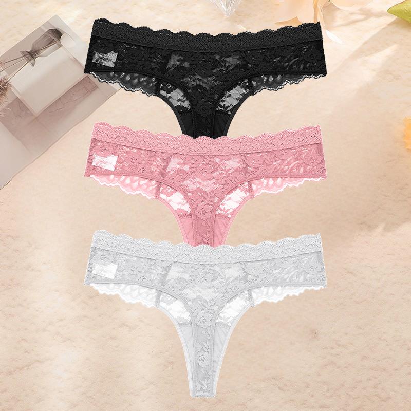 FINETOO 3 шт./компл. S-XL женские сексуальные трусики стринги сексуальное женское нижнее белье женское кружевное белье женское бикини леди стринги нижнее белье