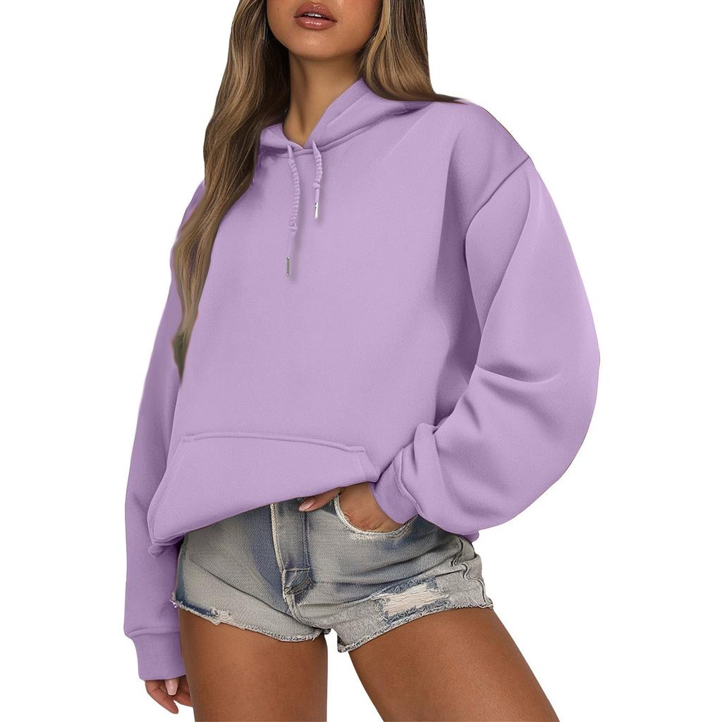 Женский модный и повседневный худи с длинными рукавами