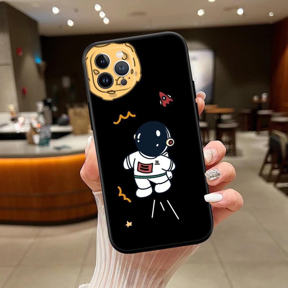 RA4 Astronaut Space Moon Alien New High-End Shell Phone Case for Redmi Note 10 11 12 Pro Max 10S 10C 10T 11A 11S 12S 12C