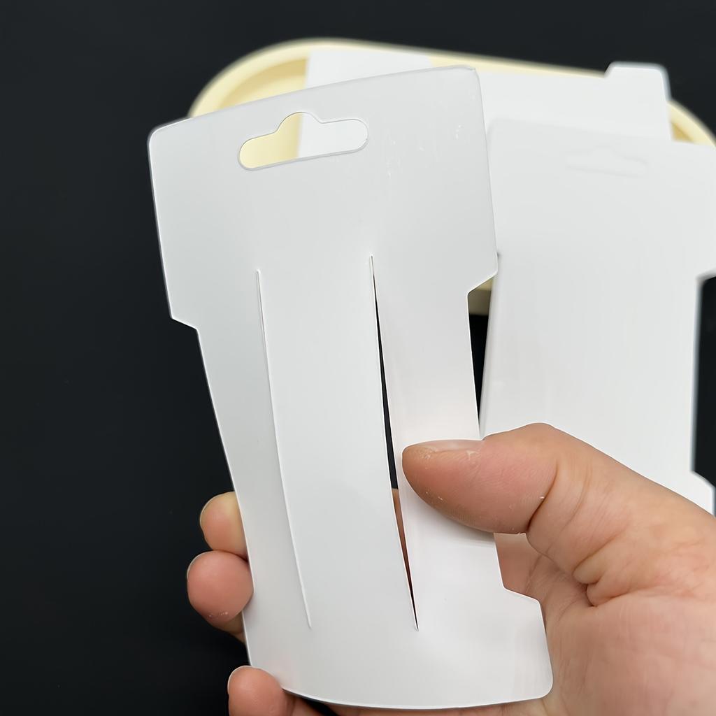 100pcs Jewelry Display Cards,Blank Kraft Paper for Earrings,Necklaces,Hair Tie,Cardboard Finishing