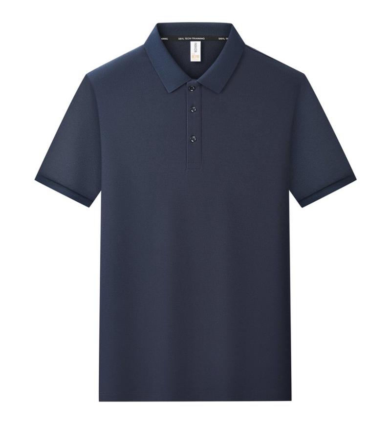 Женская и мужская однотонная футболка летняя с лацканами и короткими рукавами YG-2251/252