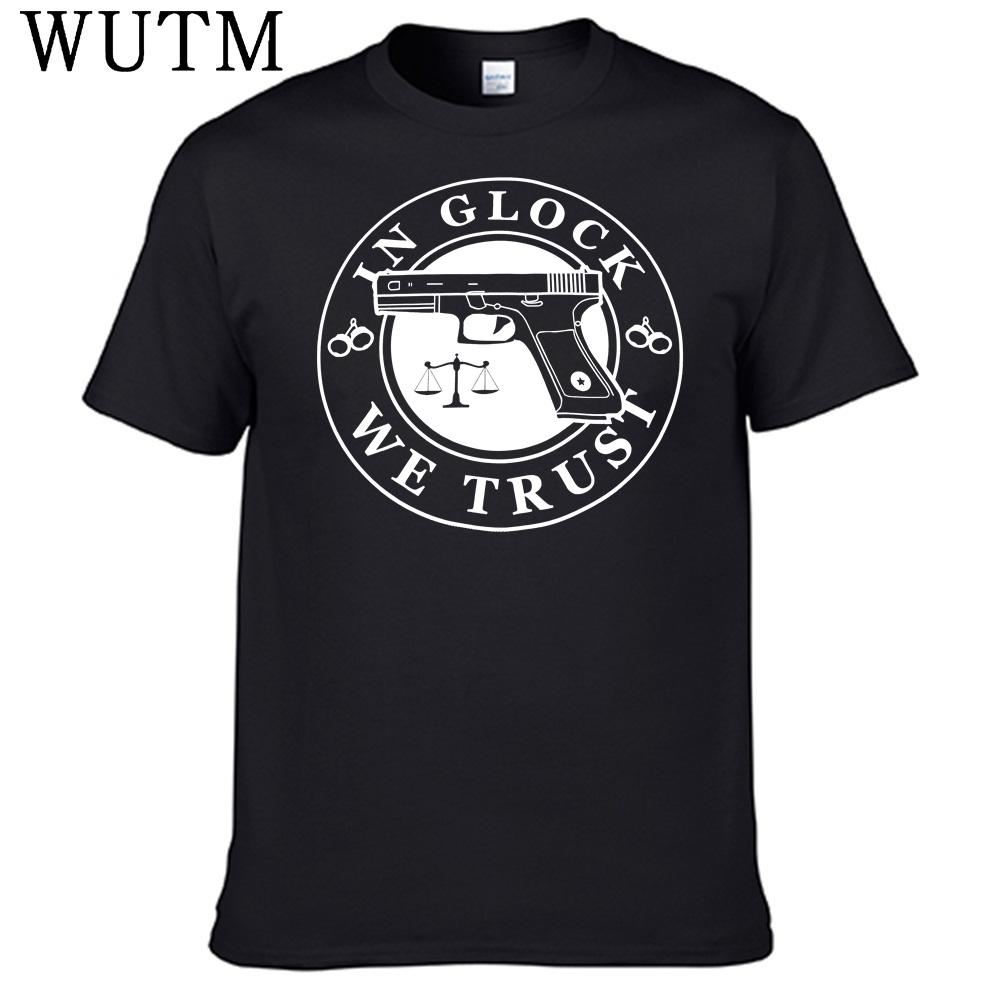Футболка In Glock We Trust 100% Хлопок Мужская