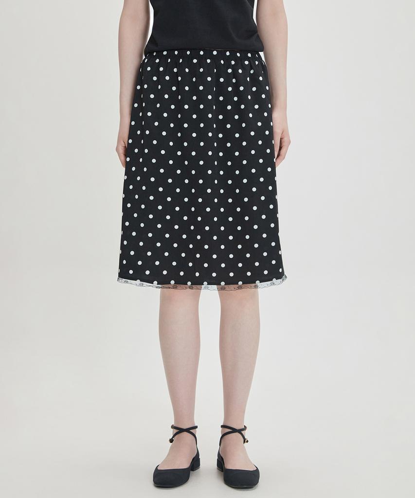 MIXXO Точечная атласная юбка миди_Miwwhg70Ss