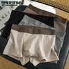 3 шт. Мужское нижнее белье Ретро Мужские трусы с плоской штаниной Средняя посадка Удобные Дышащие Трусы-боксеры с квадратной штаниной