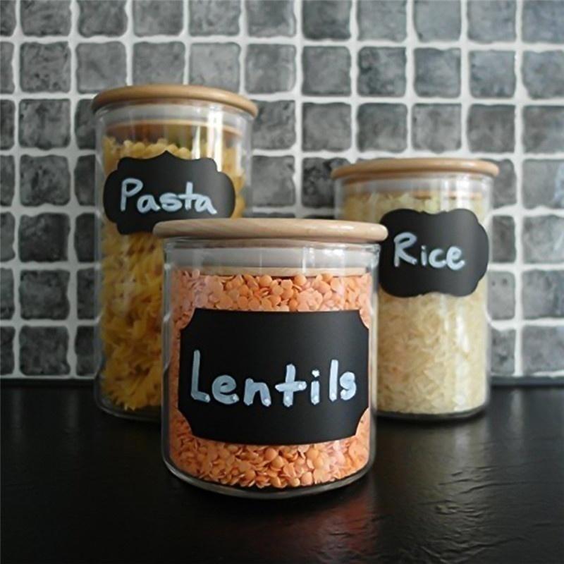 40/80/120 шт., домашняя классная доска, маркер для специй, водонепроницаемые этикетки, наклейки, бирки для бутылок, этикетка для доски