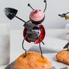 Metal Gardening Outdoor Cute Creative Small Beetle Dolls Ladybug Ornaments Simulation Animal Model Statue Desktop Decoration