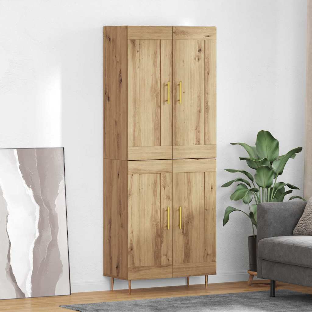 Highboard Artisan Oak 69.5 x 34 x 180 cm Particleboard