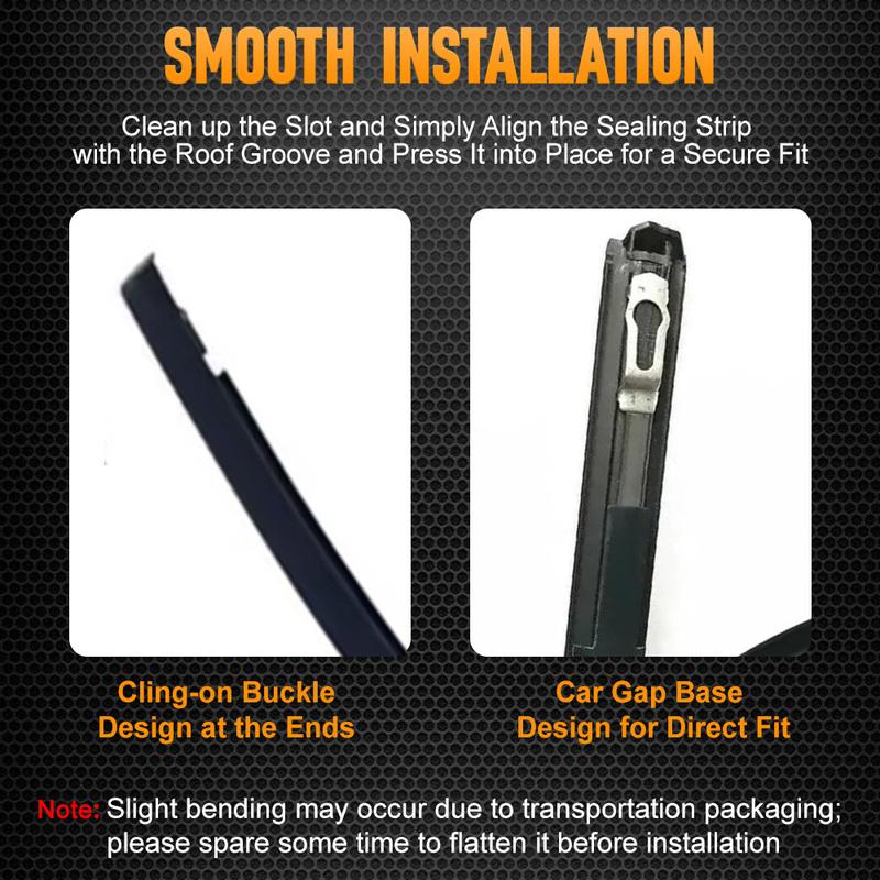 For Honda Fit Hatchback 2005 2006 2007 2008 Left Right Side Rubber Car Roof Drip Finish Moulding Seal Strips Trim 74316SAA003