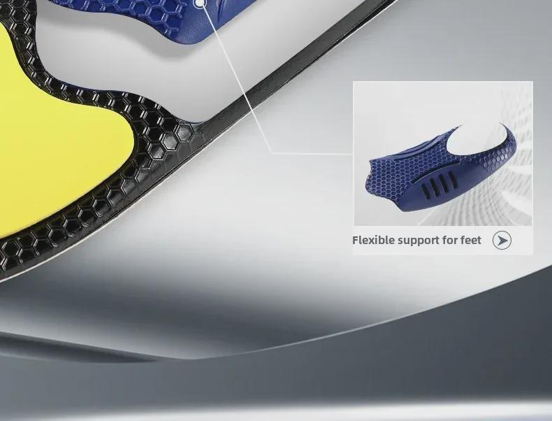 Высокоэластичная спортивная стелька из коровьей кожи: Амортизация, воздухопроницаемость, дезодорирование, поддержка свода стопы, амортизация для бега и баскетбола