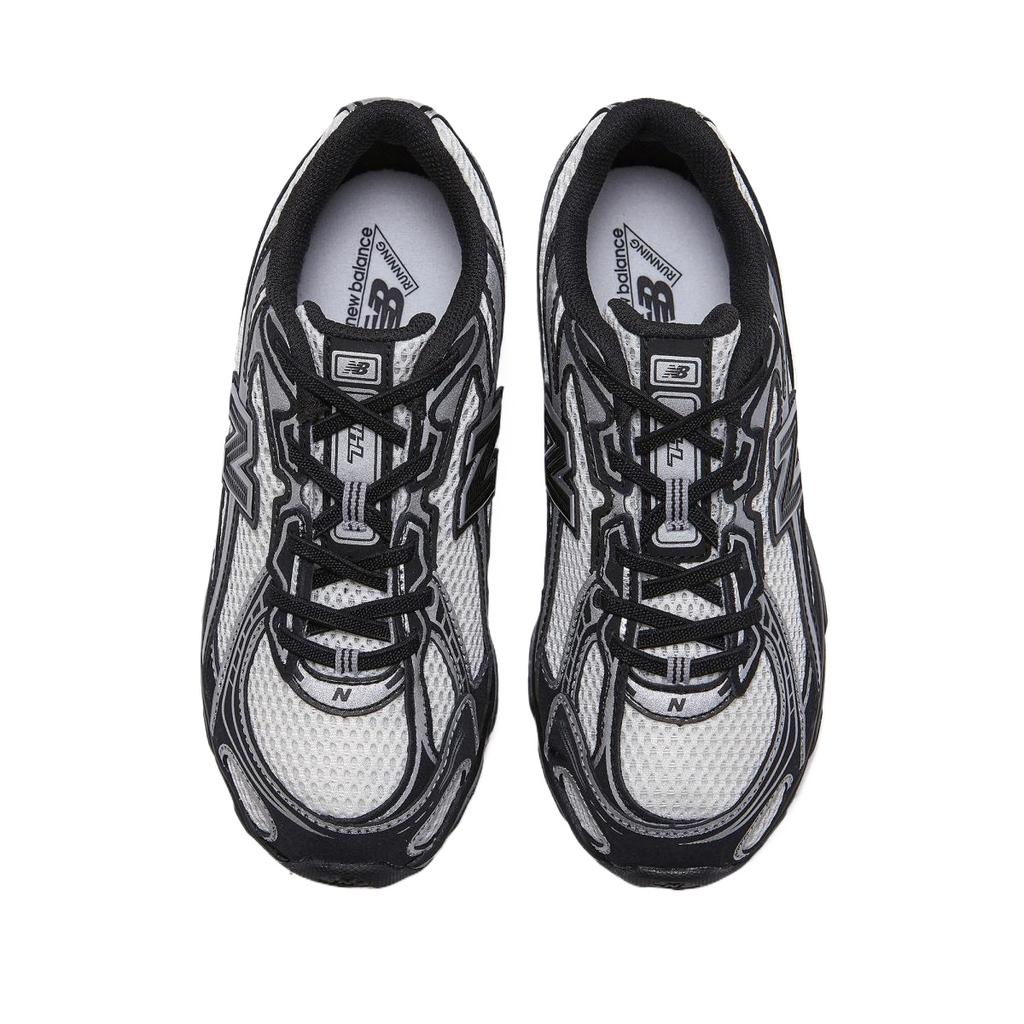 (PS) New Balance 740 Bungee Lace 'Black Rabbit Fur Gray' Kids' P7404ZL