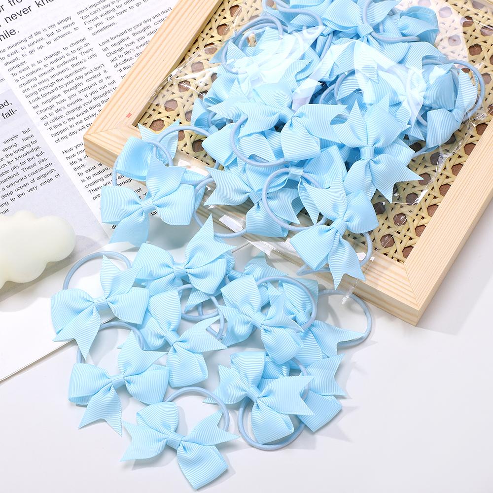 20 шт./лот Банты для волос из ленты для девочек Резинка Детские милые банты для чирлидинга Повязка на голову Бутик Детская повязка на голову головной убор ДЕТСКИЕ БАНТЫ
