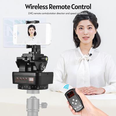 ZIFON YT-1000 2,4G с беспроводным управлением, автоматическая головка штатива, вращающаяся на 360 градусов моторизованная панорамная головка