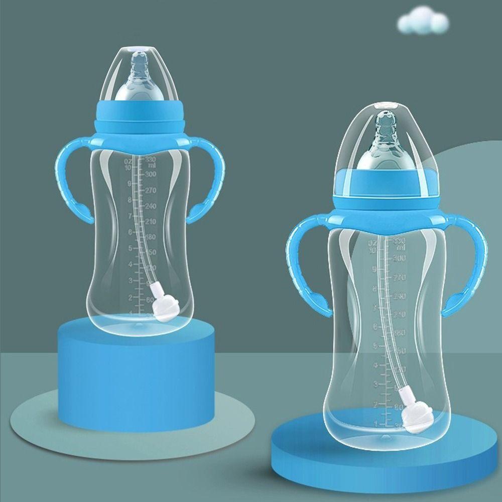 Силиконовая соска для детского молока, пищевая детская бутылочка с ручкой, принадлежности для кормления