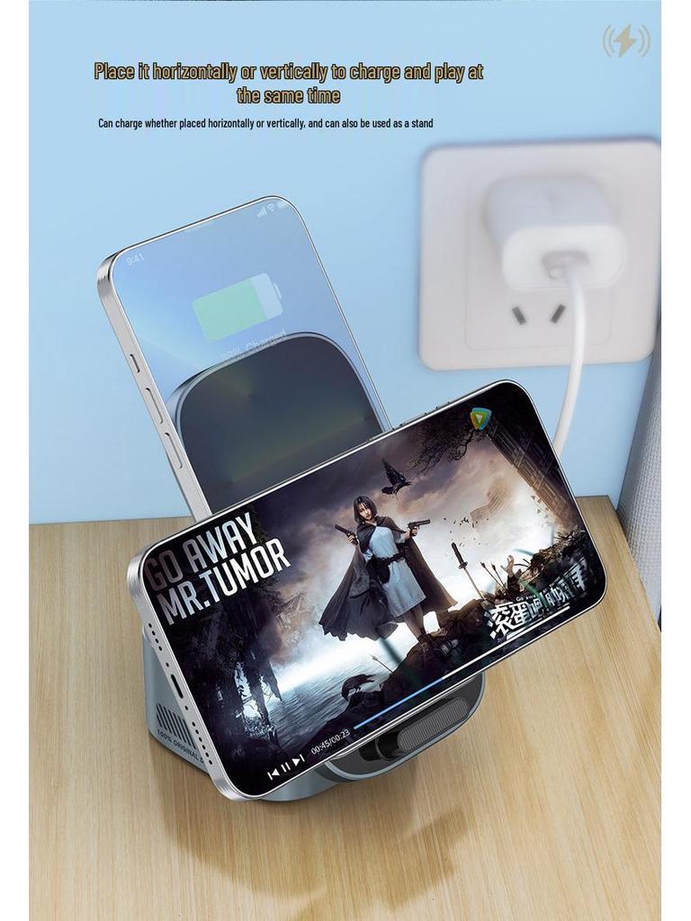 Складная беспроводная зарядная станция 3-в-1 для iPhone, AirPods и Apple Watch