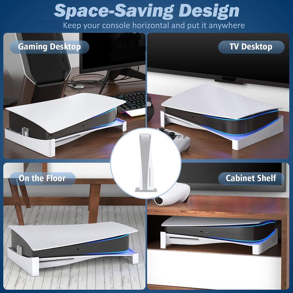 Базовая док-станция с горизонтальной подставкой для дисковой и цифровой версии консоли PS5