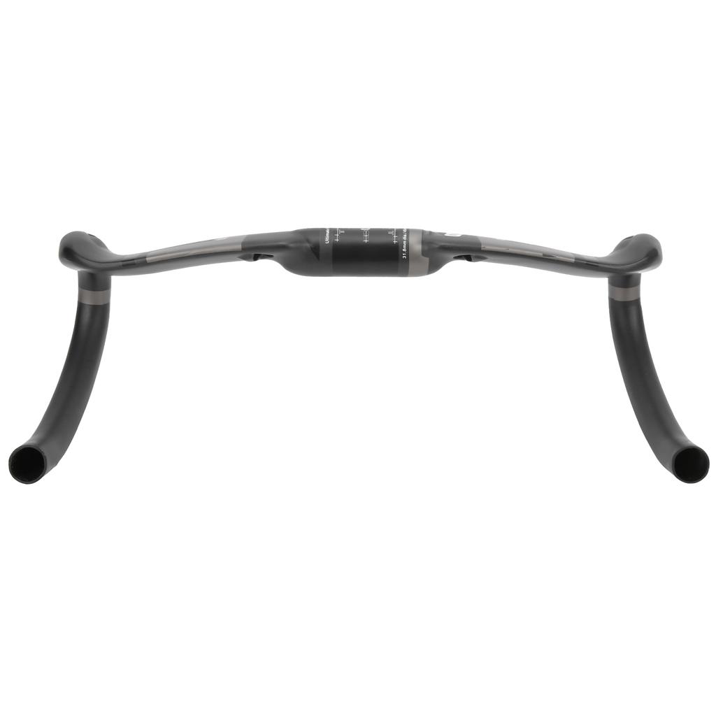 Руль велосипедный из углеволокна, снижающий сопротивление, изогнутый, матовый, усиленная часть, 400 31.8мм