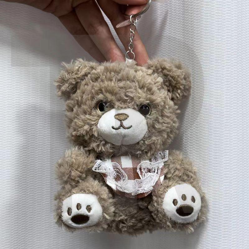 Super Cute Baby Bear Plush Keychain Couple Bag Pendant Girl Doll Small Doll Bag Birthday Gift